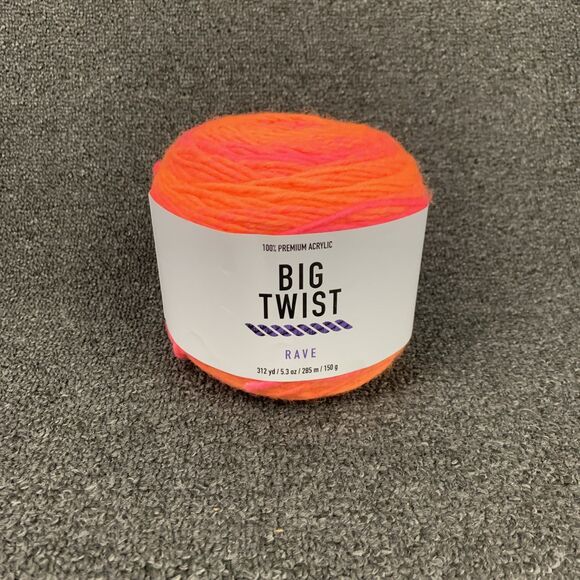 Big Twist Other - Big Twist Rave Super Beach Premium Acrylic Yarn 5.3oz 312yds Discontinued